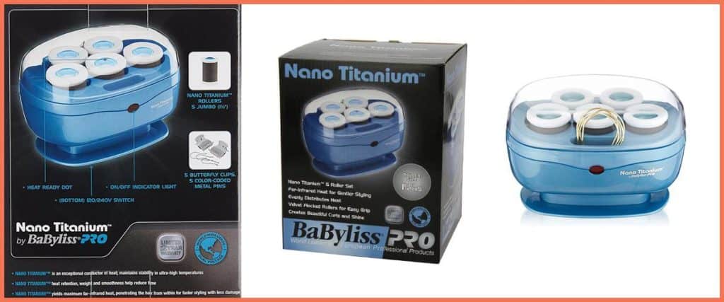 BaBylissPRO Nano Titanium Professional 5 Jumbo-Roller Hair Setter