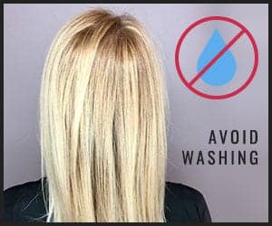 Avoid washing your hair Just before you curl